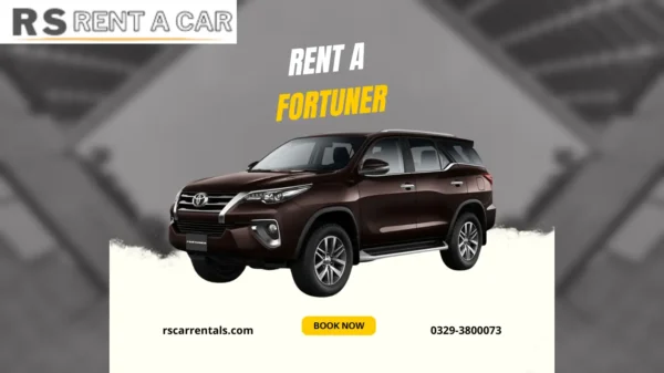 Rent a toyota Fortuner in lahore