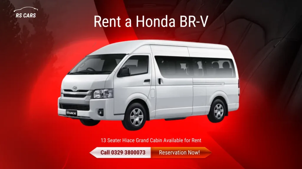 Rent a THiace Grand Cabin from Rs Rent a car Lahore