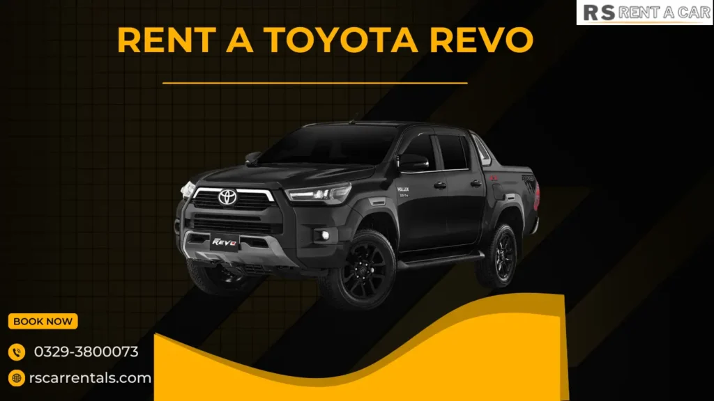 Rent a Toyota Revo from Rs Rent a car Lahore